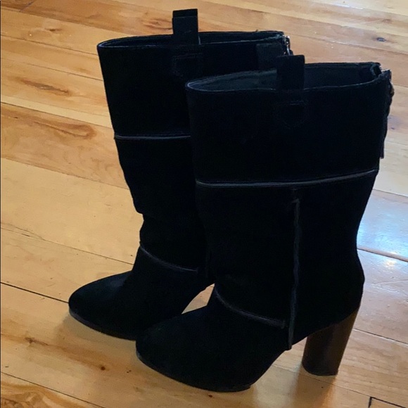 Cynthia Vincent Black Swede boots - Picture 4 of 8